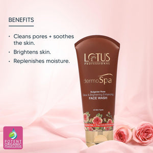 dermoSpa Bulgarian Rose Glow & Brightening Enhancing Face Wash - Lotus Professional
