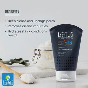 Promen Energising Face And Beard Wash - Lotus Professional